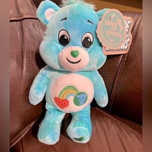 NEW!! Care Bears Love the Earth Bear Made From Recycled Materials NWT!!! 🩵🩷